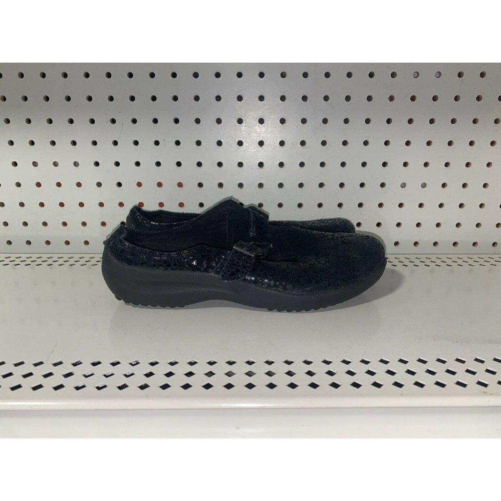 Skechers Savor Aroma Womens Buckle Slip On Clogs Flats Shoes Size 7.5 Black